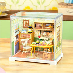 Robotime DIY Plastic Superstore Mini Floral Dining Room