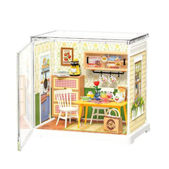 Robotime DIY Plastic Superstore Mini Floral Dining Room