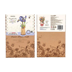 Robotime Wood Bloom Purple Iris
