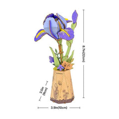 Robotime Wood Bloom Purple Iris
