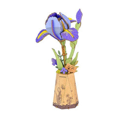 Robotime Wood Bloom Purple Iris