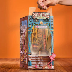 Robotime DIY Bookends Kit Street Scene