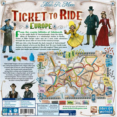 Ticket To Ride Europe Board Game