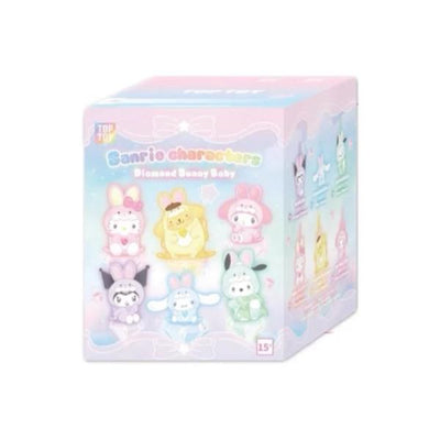 Top Toys Sanrio Diamond Bunny Baby Vinyl Plush Keychain Blind Box
