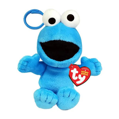 TY Beanie Babies Clip - Sesame Street Cookie Monster