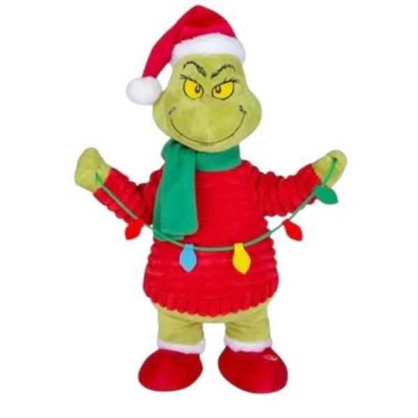 Dr Seuss - Party Animal Grinch 43cm Animated Plush