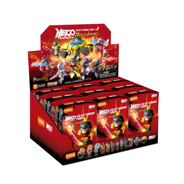Blokees Figures Herospire Galaxy Version Turbo 01 - Hero‘s Journey Blind Box