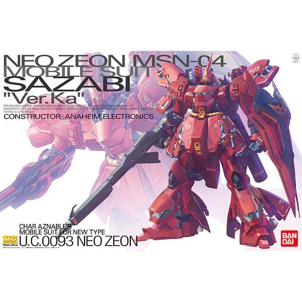 MG 1/100 Neo Zeon Msn-04 Sazabi Ver.Ka Gundam