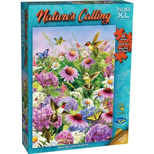 Holdson Nature's Calling Silver Star Hummingbirds 500XLpc Puzzle