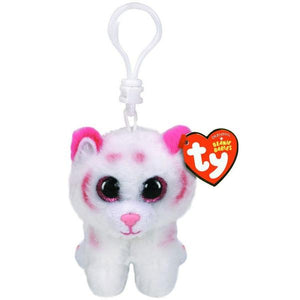 Ty Beanie Boos Clip On - TABOR Pink/White Tiger