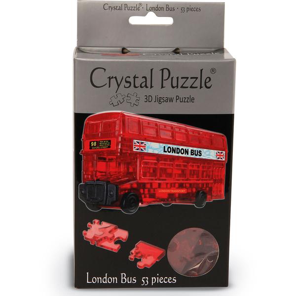 3D Crystal Puzzle - Red London Bus
