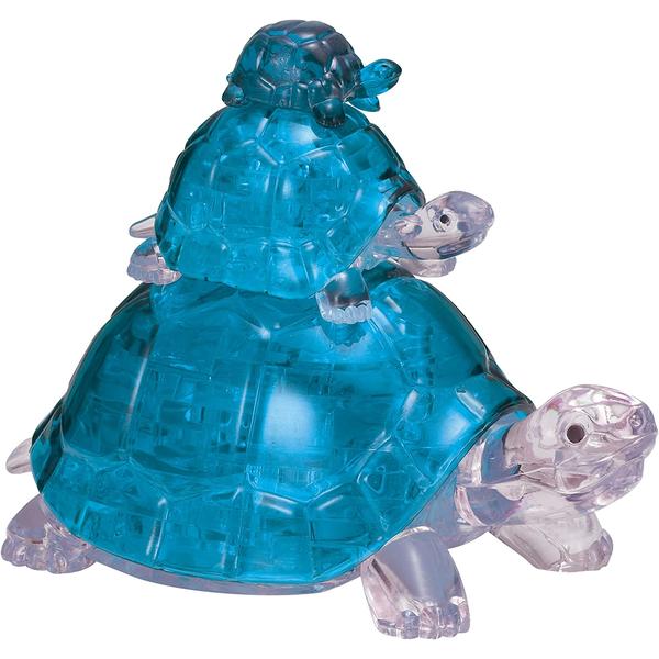 3D Crystal Puzzle - Turtles (Blue)