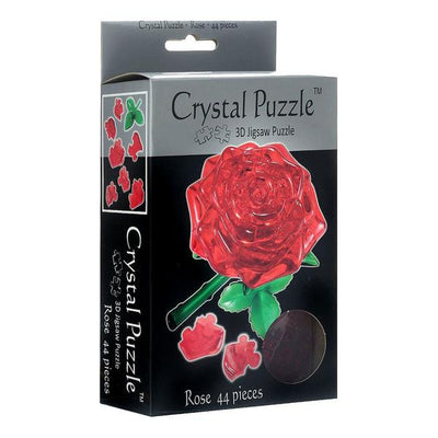 3D Crystal Puzzle - Single Red Rose