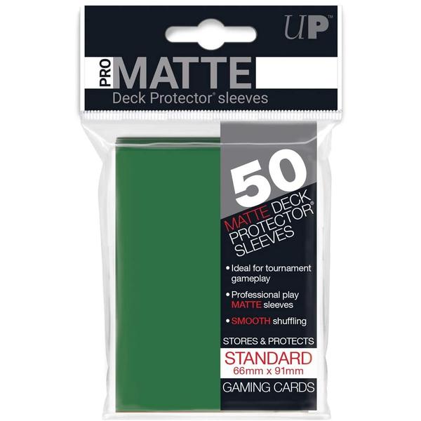 ULTRA PRO Deck Protector Sleeves - PRO-MATTE Standard 50ct - Green