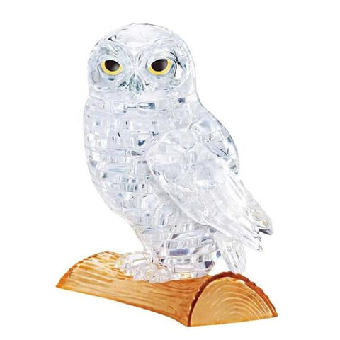 3D Crystal Puzzle - Clear Owl