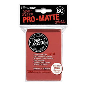 ULTRA PRO Deck Protector Sleeves - PRO-MATTE Small - Red