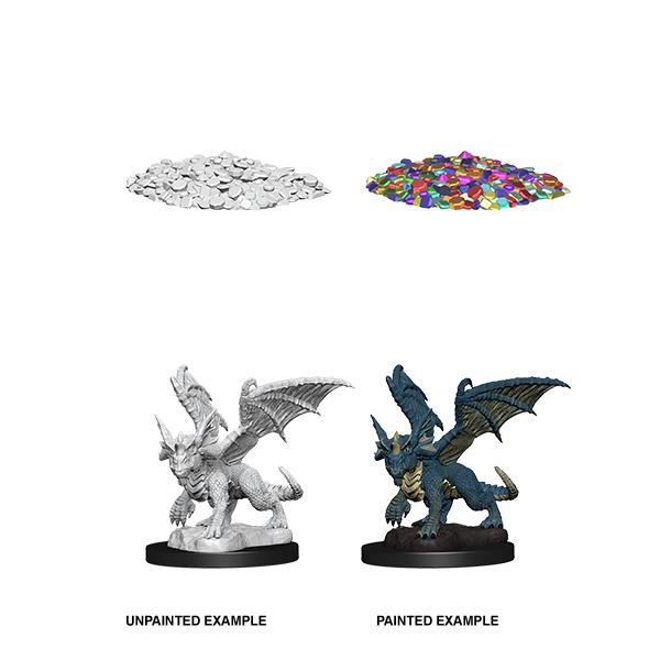D&D Nolzurs Marvelous Unpainted Miniatures Blue Dragon Wyrmling