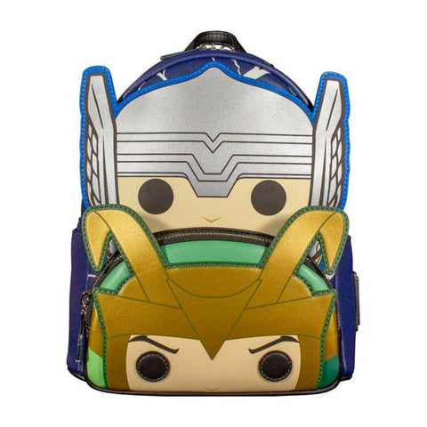 Image of Loungefly Marvel Comics - Thor & Loki US Exclusive Costume Backpack