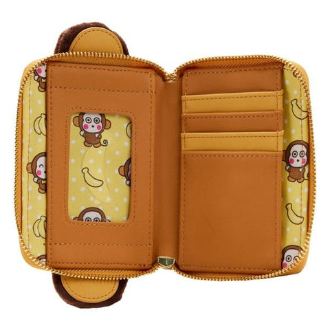Image of Loungefly Sanrio - Monkichi Costume Zip Around Wallet