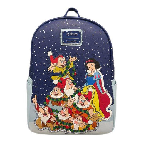 Image of Loungefly Snow White (1937) - Dwarfs Christmas US Exclusive Backpack