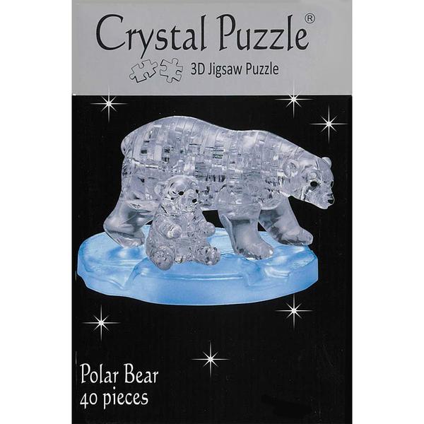 3D Crystal Puzzle - Polar Bears