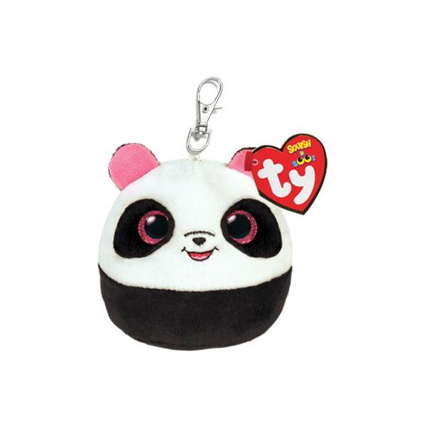 TY Squishy Beanies BAMBOO - Panda Squish Clip