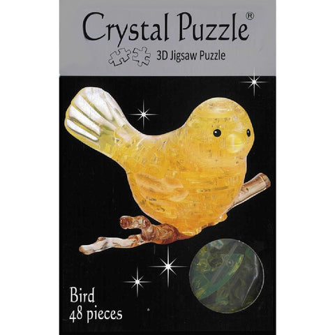 Image of 3D Crystal Puzzle - Yellow Bird
