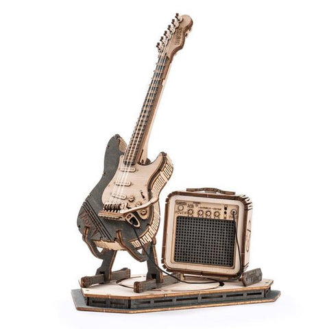 Robotime DIY Classical 3D Electric Guitar Wooden Kit