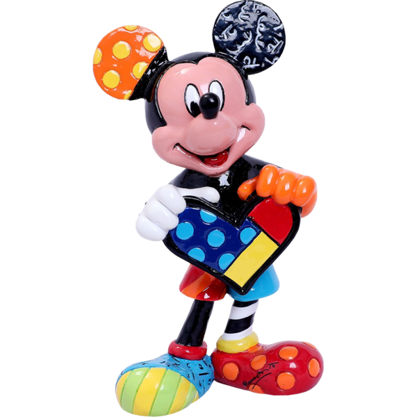 Disney By Britto - Mickey Holding Heart Figurine - Mini