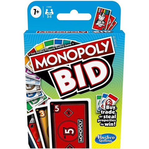 Monopoly Bid Card Game