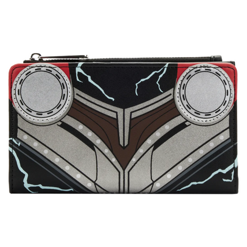 Image of Loungefly Thor 4: Love and Thunder - Thor Costume Glow Flap Purse