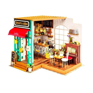 Robotime DIY Mini House Simon's Coffee Coloured Wooden Kit