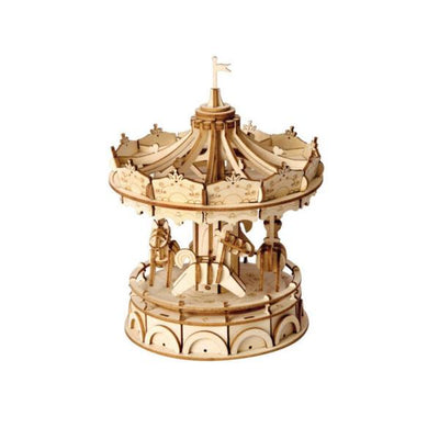 Robotime DIY Classical 3D Merry Go Round  Wooden Kit